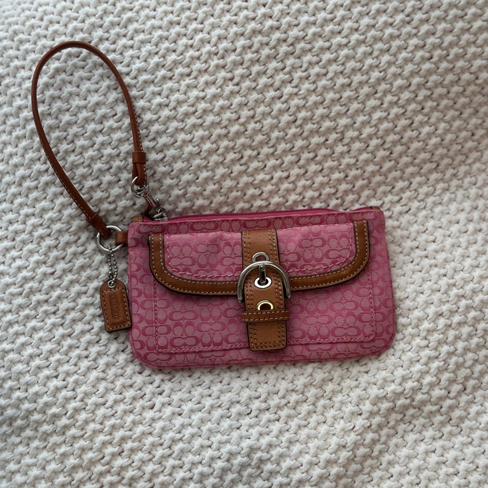Coach Soho Signature Wristlet